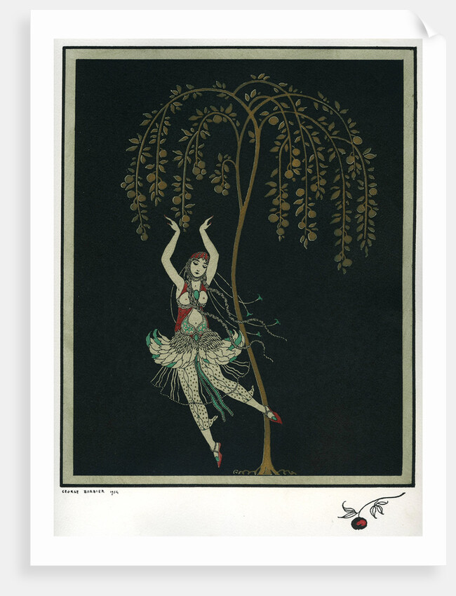 Tamara Karsavina in the ballet The Firebird by I. Stravinsky by George Barbier