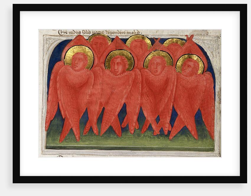Seraphs (From Regia Carmina by Convenevole da Prato) by Pacino di Buonaguida