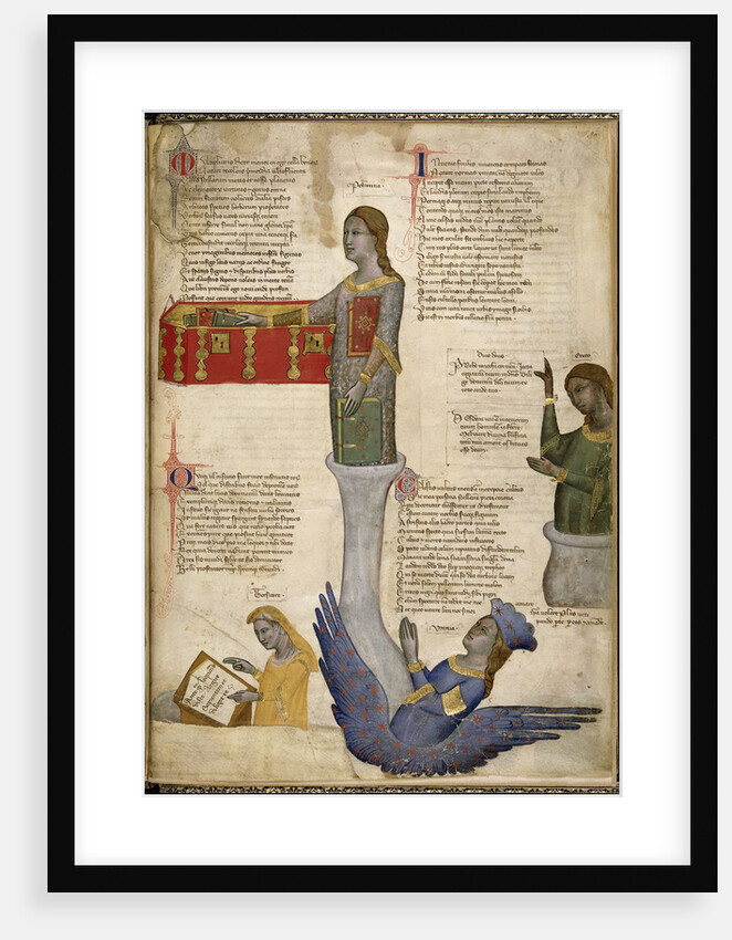 Four Muses (From Regia Carmina by Convenevole da Prato) by Pacino di Buonaguida