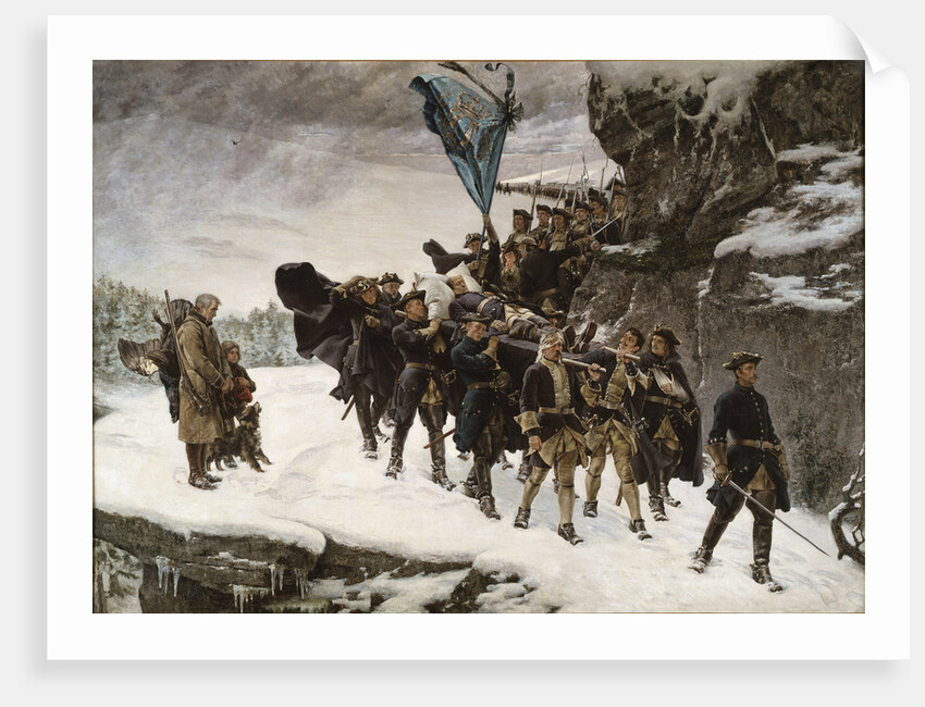 Bringing Home the Body of King Charles XII of Sweden by Gustaf Cederström