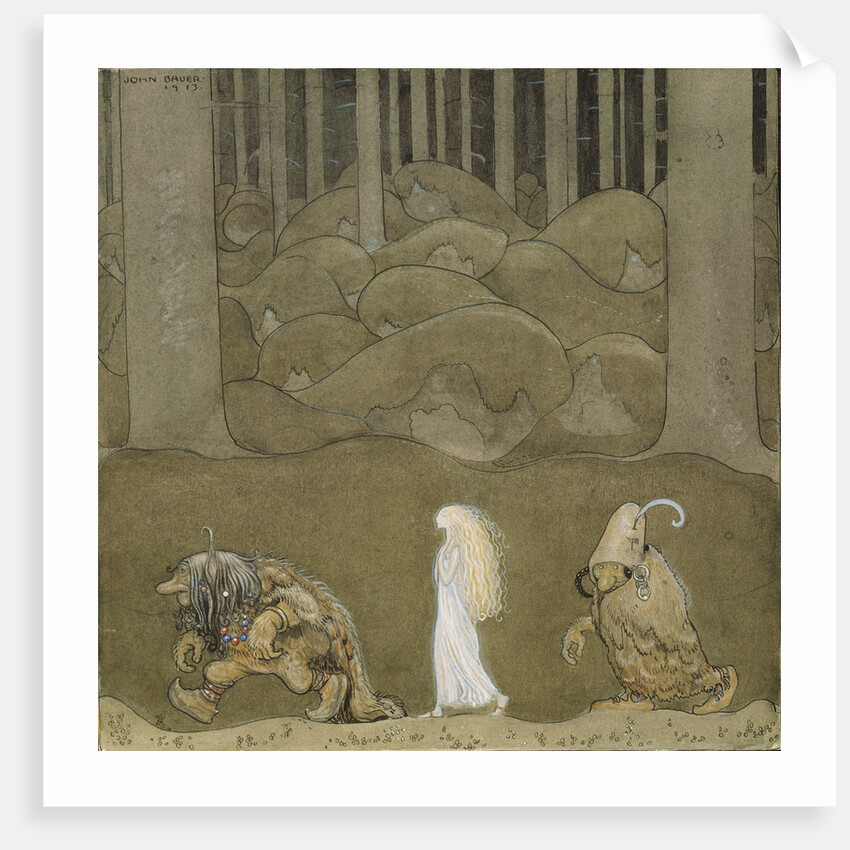 The Princess and the Trolls by John Bauer