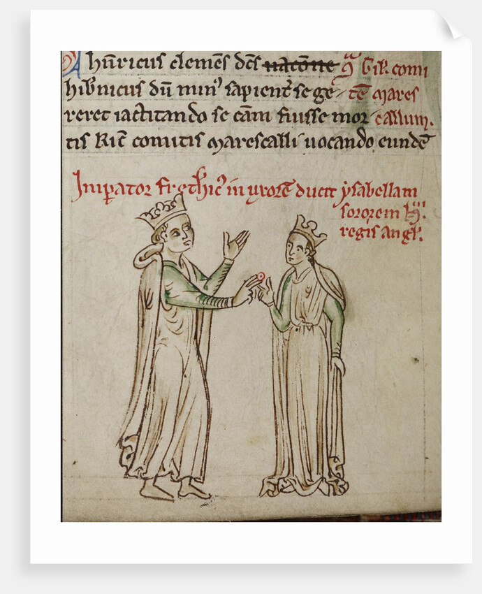 Frederick II and Isabella of England by Matthew Paris