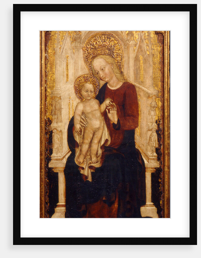 The Virgin and Child Enthroned by Cristoforo Moretti