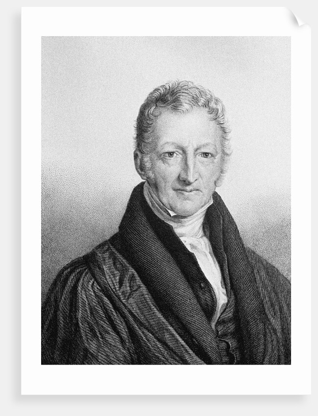 Portrait of Thomas Robert Malthus by John Linnell