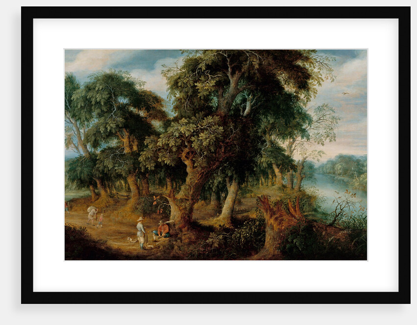 Two resting bird sellers talking by Abraham Govaerts