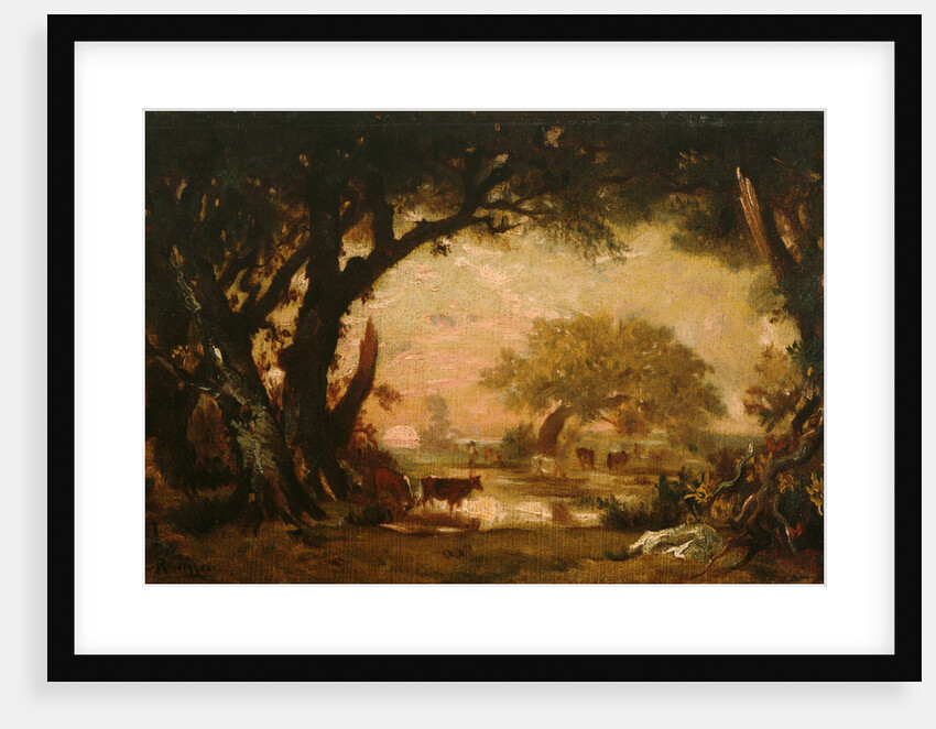Clearing in the Woods of Fontainebleau by Théodore Rousseau