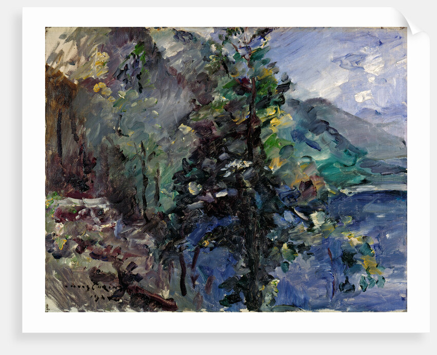 Jochberg at the lake of Walchensee by Lovis Corinth