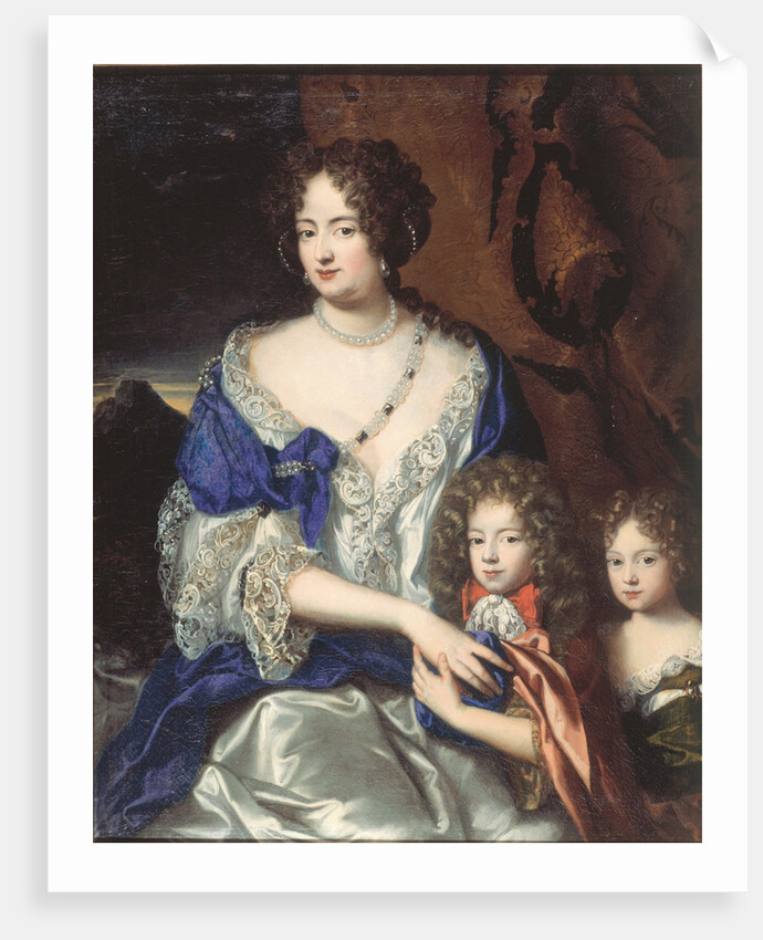 Duchess Sophia Dorothea of Brunswick and Luneburg with her children George and Sophia Dorothea by Jacques Vaillant
