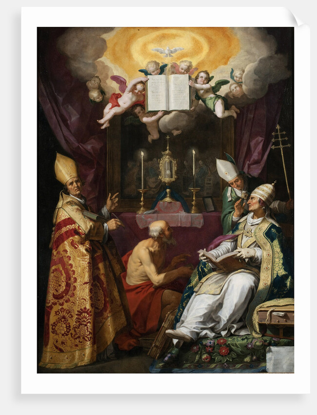 The Four Fathers of the Latin Church by Abraham Bloemaert