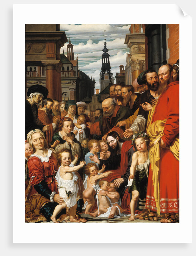 Let the little children come to me by Werner Jacobsz. van den Valckert