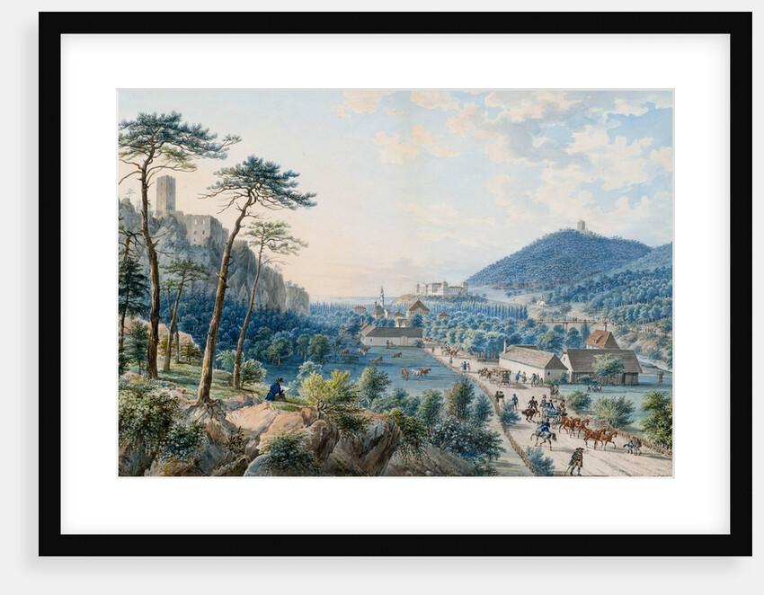View of the Weilburg Palace at Baden near Vienna by Johann Raulino