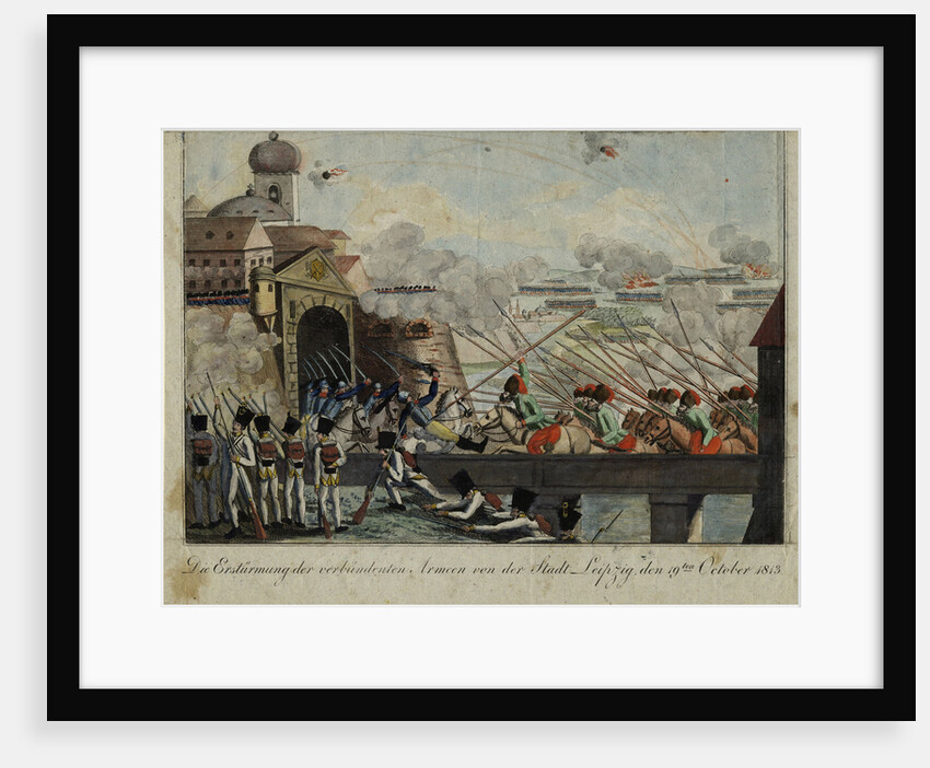 Storming of the city of Leipzig by the Allied troops by Anonymous