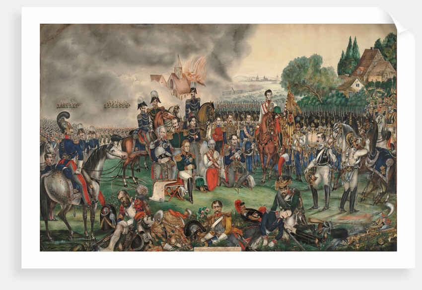 A Sacred Moment after the Battle of the Nations on October 18, 1813 by Anonymous
