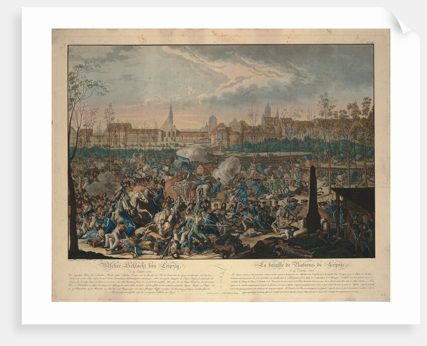 The Battle of the Nations by Johann Lorenz Rugendas the Younger
