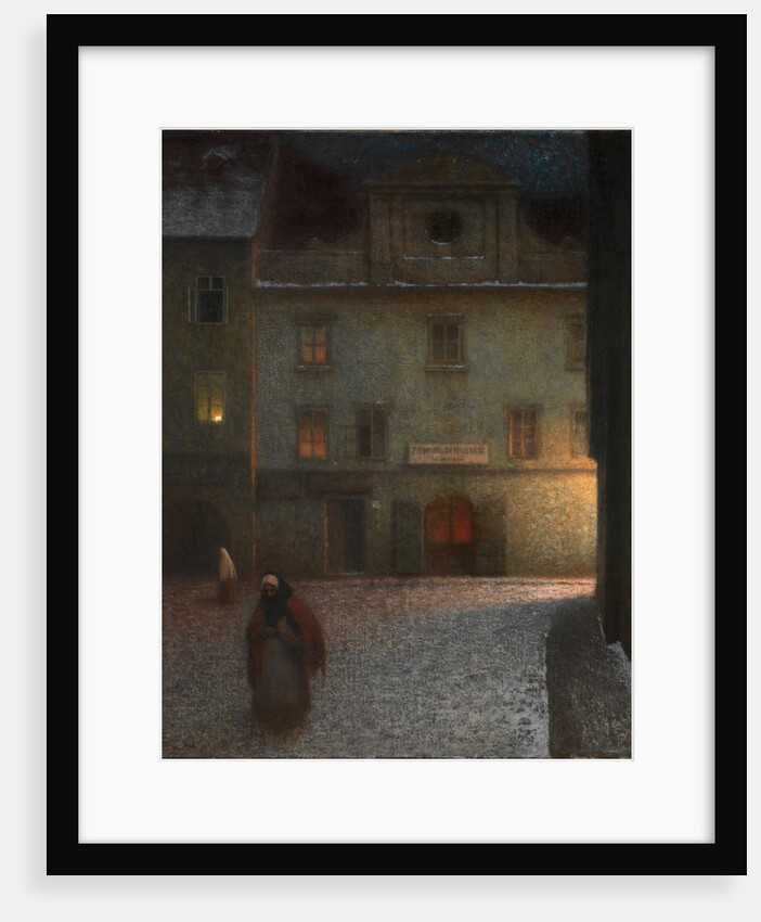 Evening Street by Jakub Schikaneder