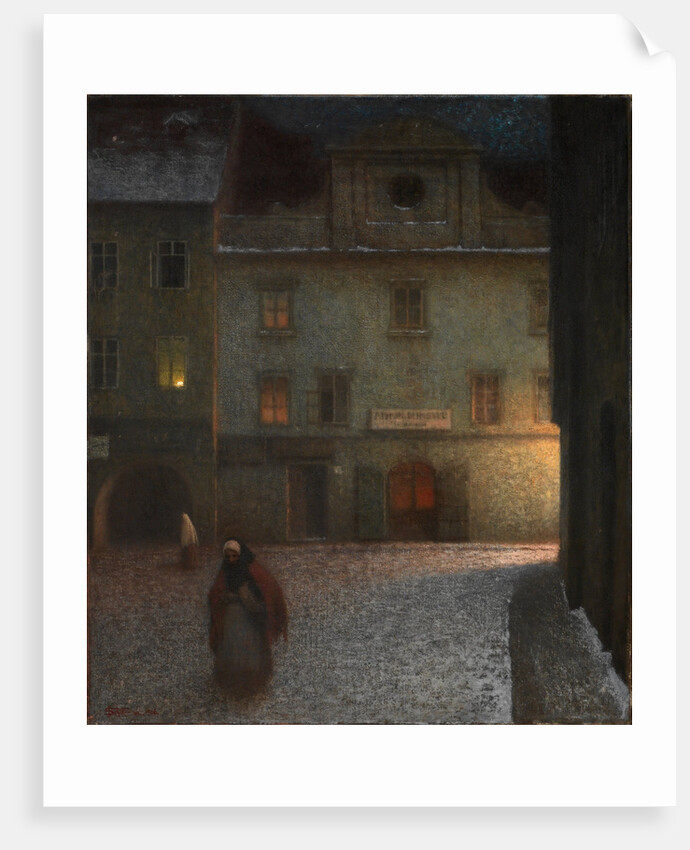 Evening Street by Jakub Schikaneder