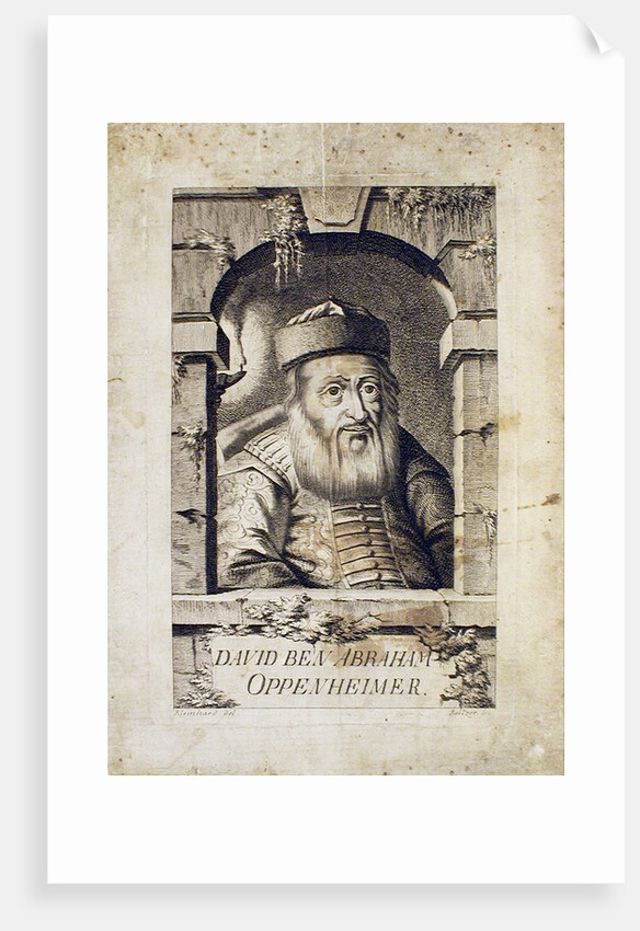 Portrait of David Oppenheim, chief rabbi of Prague by Johann Balzer