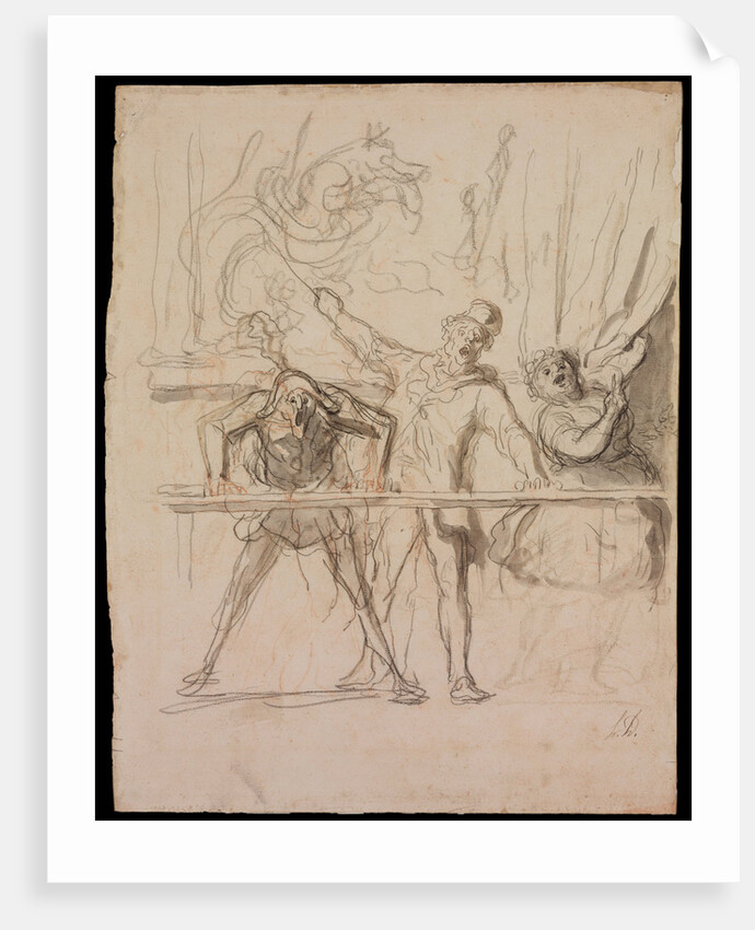 The Side-Show by Honoré Daumier