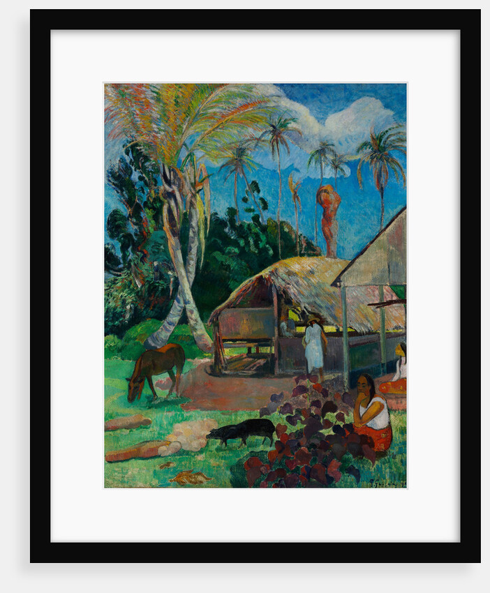 The Black Pigs by Paul Eugéne Henri Gauguin