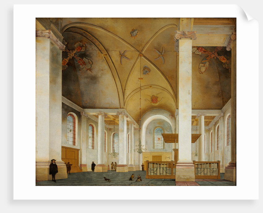 The Nieuwe Kerk in Haarlem by Pieter Saenredam
