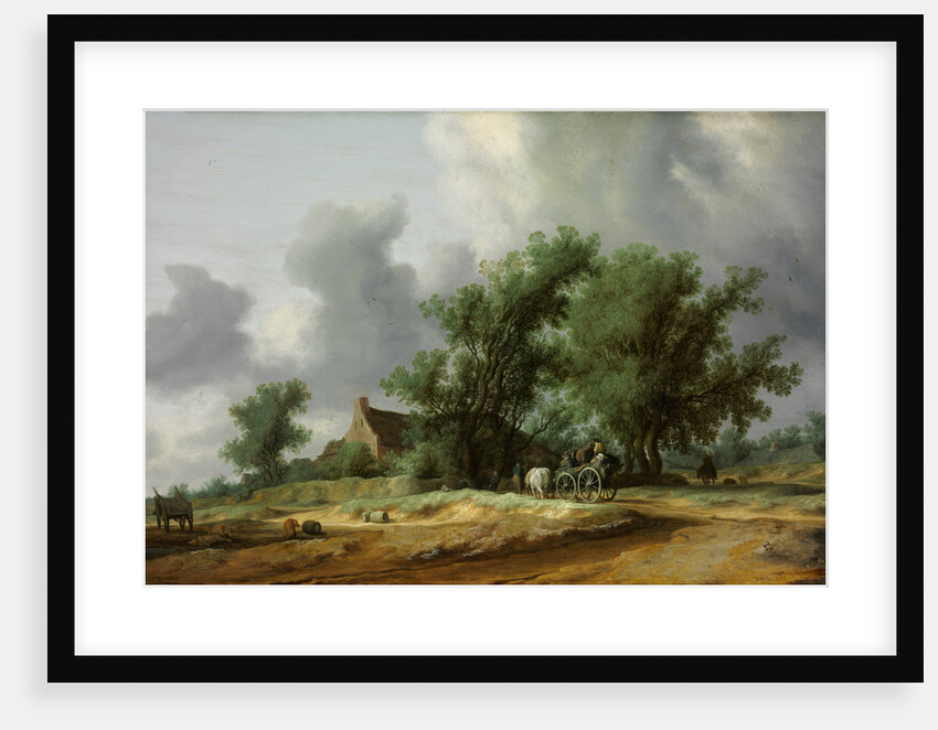 Road in the Dunes with a Carriage by Salomon Jacobsz van Ruisdael