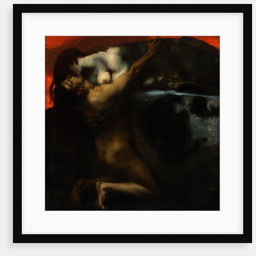 The Kiss of the Sphinx by Franz Ritter von Stuck