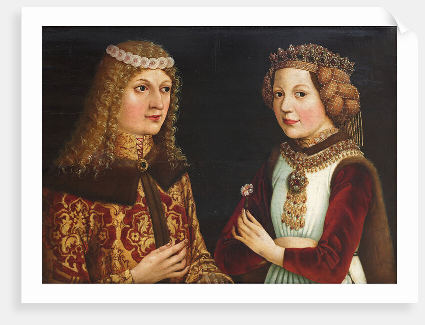 Wedding portrait of Ladislaus the Posthumous and Magdalena of Valois by Anonymous