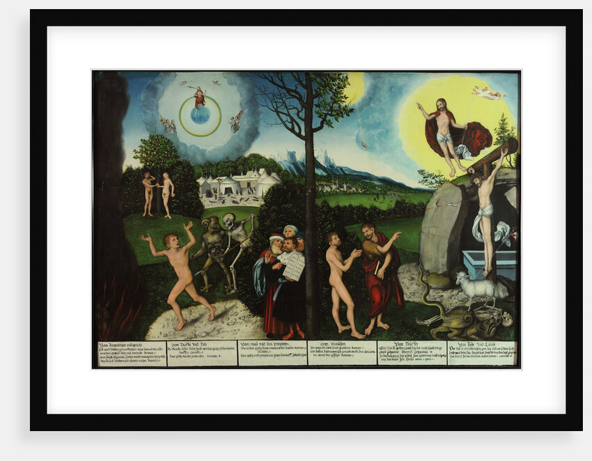 Damnation and Redemption. Law and Grace by Lucas Cranach the Elder