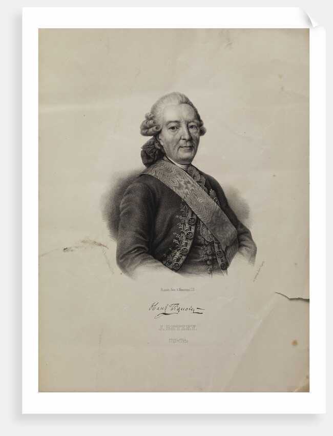 Portrait of Ivan Ivanovich Betskoi by Pyotr Fyodorovich Borel