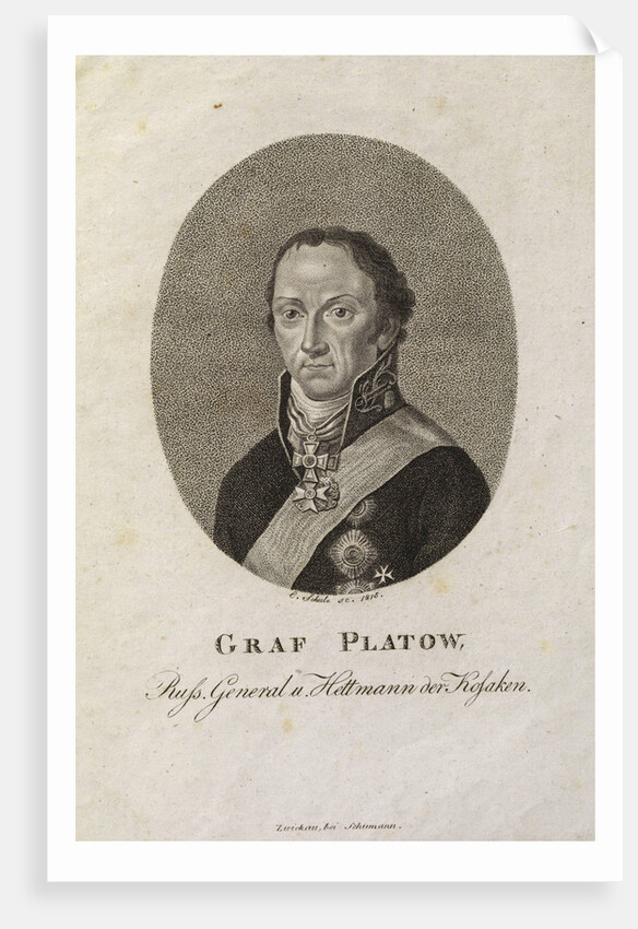 Portrait of Count Matvei Ivanovich Platov by Karl Friedrich Schulz