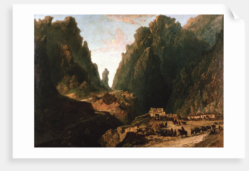 Lanscape with Smugglers by Eugenio Lucas Velázquez