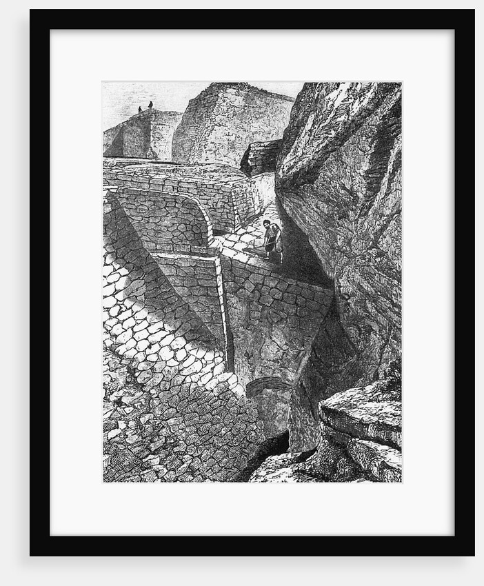 Heinrich Schliemanns excavation at Troy. by Anonymous