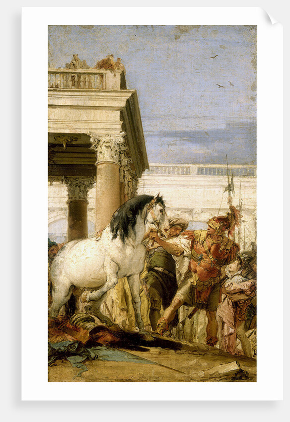 Alexander taming Bucephalus by Giambattista Tiepolo