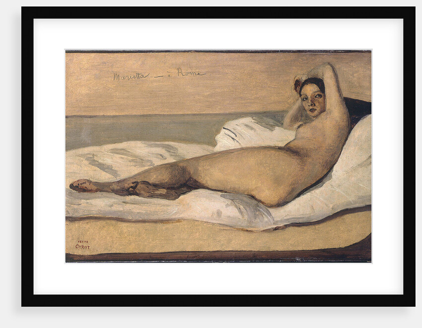 Marietta (The Roman Odalisque) by Jean-Baptiste Camille Corot