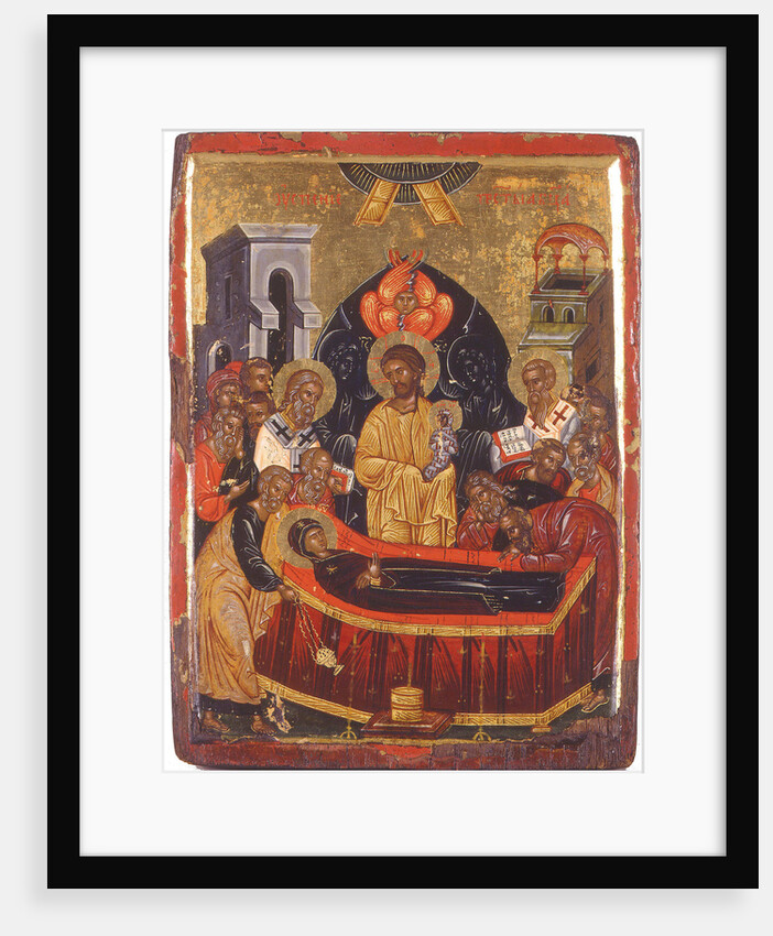 The Dormition of the Virgin by Byzantine icon