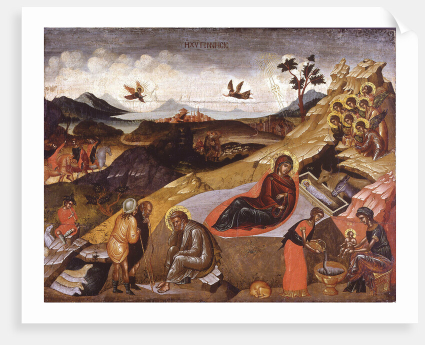 The Nativity of Christ by Greek icon