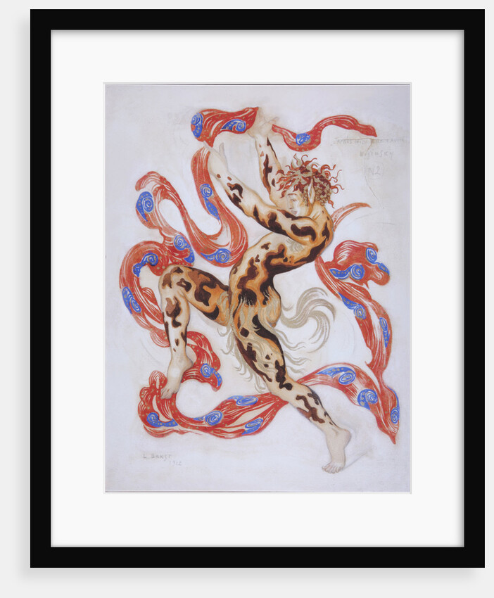 Vaslav Nijinsky in the Ballet The Afternoon of a Faun by C. Debussy by Léon Bakst