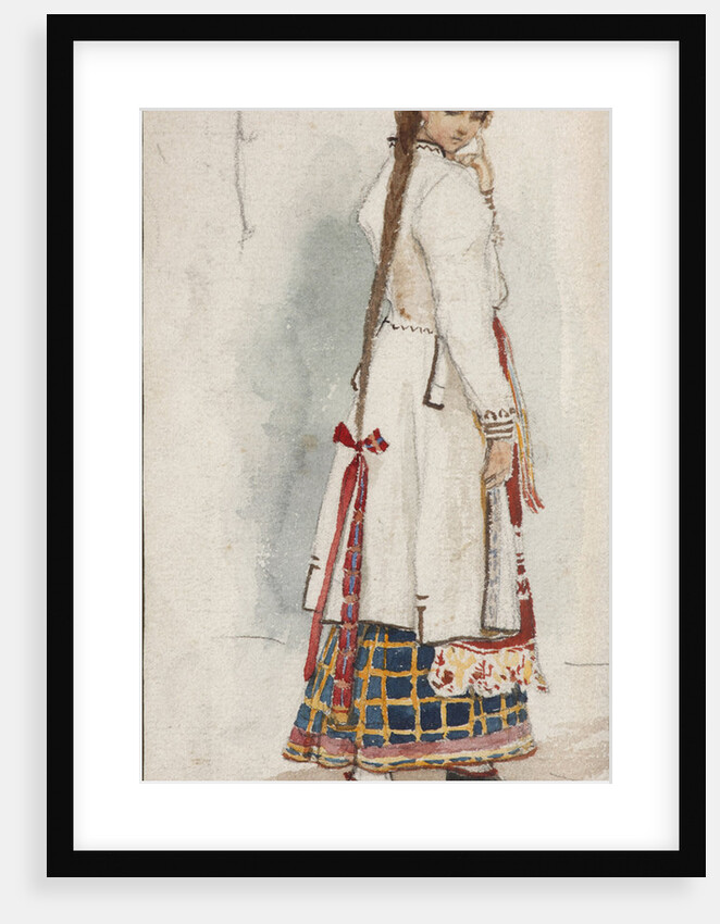 Costume design for the opera Rusalka by A. Dargomyzhsky by Viktor Mikhaylovich Vasnetsov