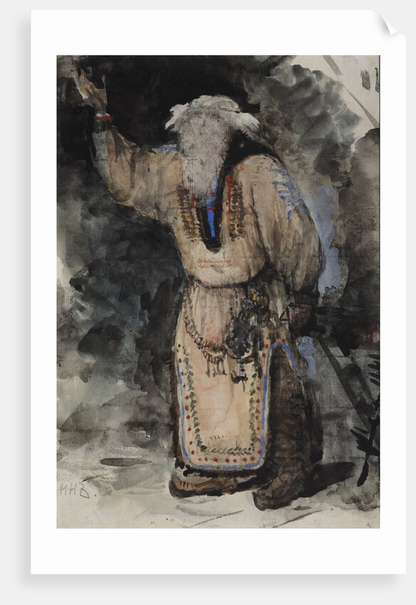 Costume design for the opera Ruslan and Lyudmila by M. Glinka by Valentin Alexandrovich Serov
