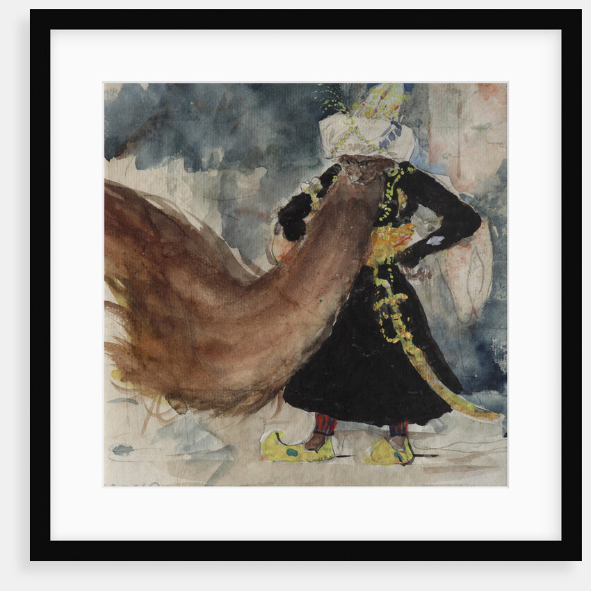 Chernomor. Costume design for the opera Ruslan and Lyudmila by M. Glinka by Valentin Alexandrovich Serov