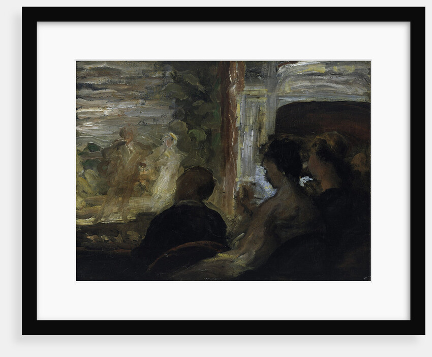 The Theatre Box by Honoré Daumier