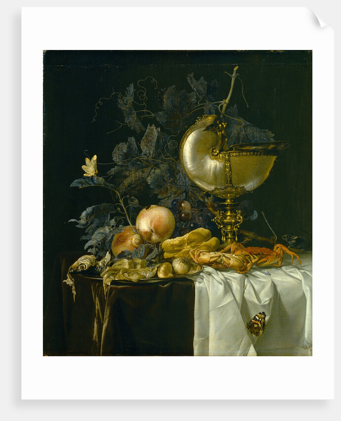 Still-Life with Nautilus Cup by Willem van Aelst