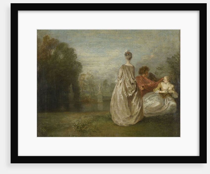 The Two Cousins (Les Deux Cousines) by Jean Antoine Watteau