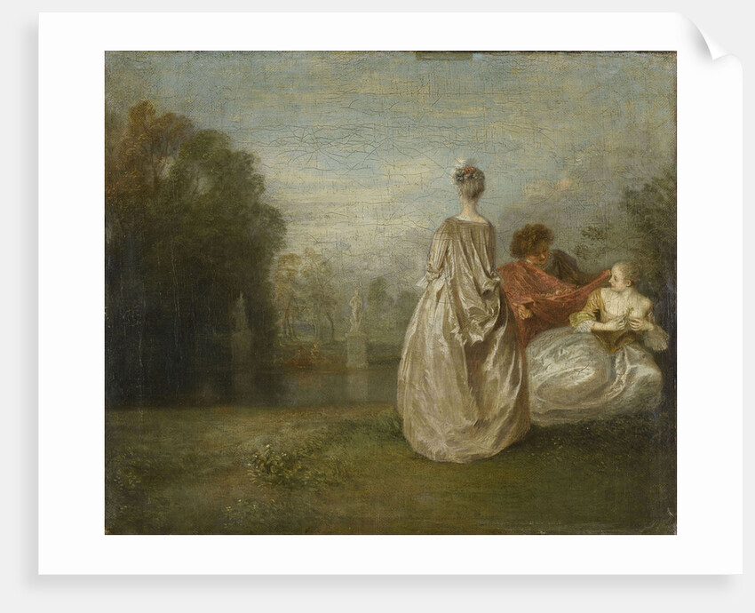 The Two Cousins (Les Deux Cousines) by Jean Antoine Watteau