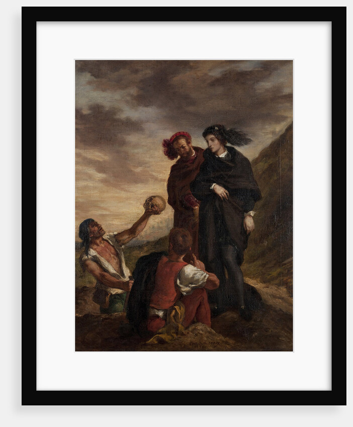 Hamlet and Horatio in the Graveyard by Eugène Delacroix
