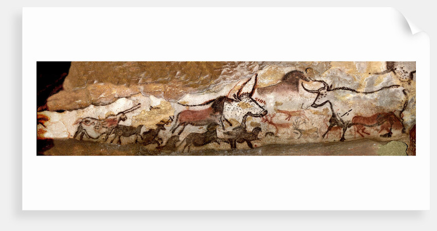 Panel of the Unicorn (Panel of the Black Bear) at Lascaux by Art of the Upper Paleolithic