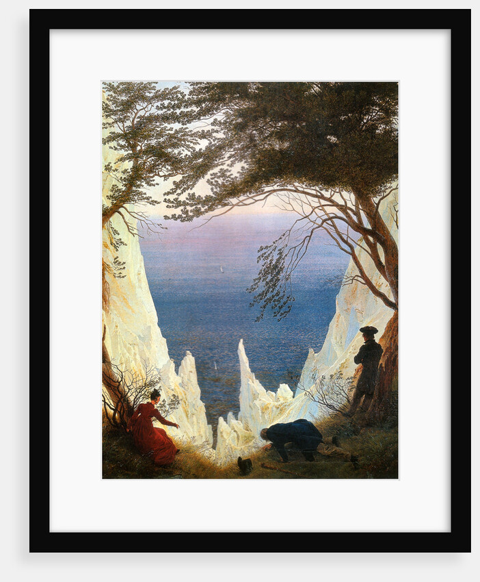 Chalk Cliffs on Rügen by Caspar David Friedrich