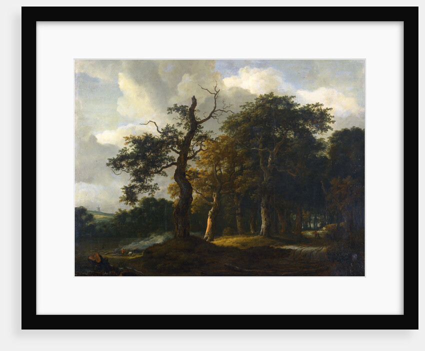 A Road through an Oak Wood by Jacob Isaacksz van Ruisdael