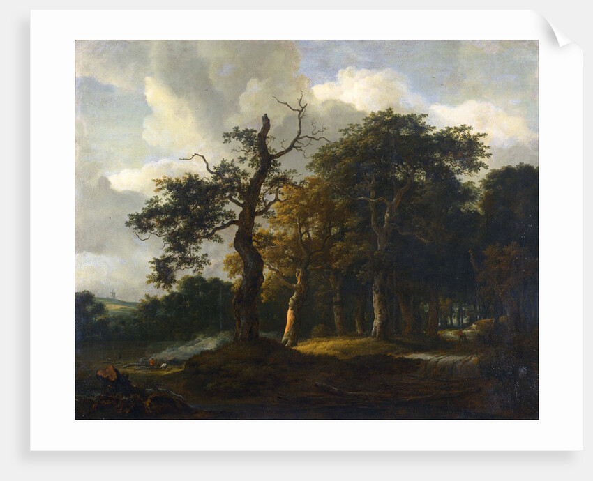 A Road through an Oak Wood by Jacob Isaacksz van Ruisdael