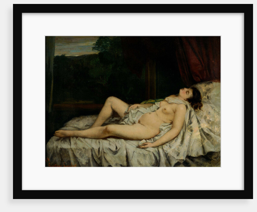 Sleeping Nude by Gustave Courbet